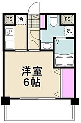 ＴＫフラッツ草加 2階1Kの間取り