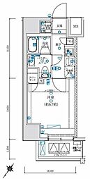 LEXE横濱関内 1Kの間取図画像
