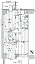 日神パレステージ田端 4階2LDKの間取り