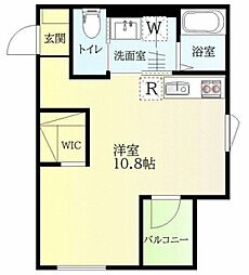 成城東パティオA棟 ワンルームの間取図画像