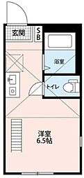 アーバンフラット桜木町 ワンルームの間取図画像