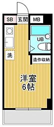 メゾン久我山 ワンルームの間取図画像
