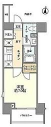 ルジェンテ木場 1Kの間取図画像