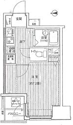 プレール・ドゥーク神田 3階1Kの間取り