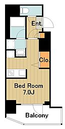 ステージグランデ相模原 ワンルームの間取図画像