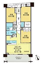 ザ・調布テラス 3LDKの間取図画像