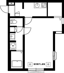 デルフィーノ 1階1Kの間取り