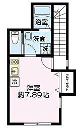 西武新宿線 鷺ノ宮駅 徒歩10分の賃貸アパート 2階ワンルームの間取り