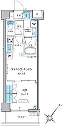 ルフォンプログレ中野富士見町 1DKの間取図画像