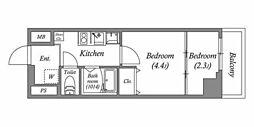 N-flats町田 1DKの間取図画像