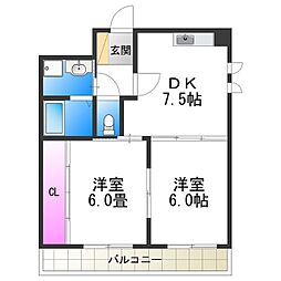 シェーヌパレ 3階