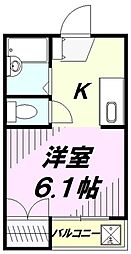 間取図画像 1K