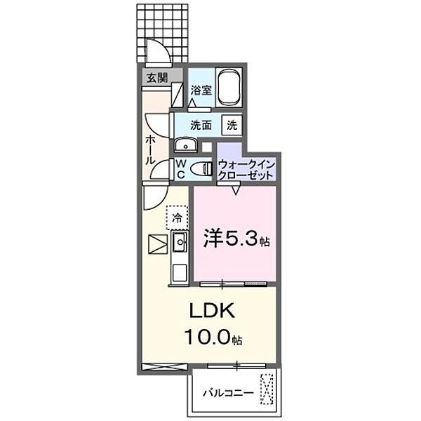 シャトレーBAN 103｜神奈川県大和市下鶴間(賃貸アパート1LDK・1階・37.97㎡)の写真 その2