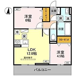 間取図画像 2LDK