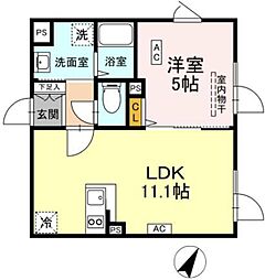 タスキスマート中野坂上2 1LDKの間取図画像