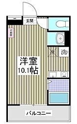 MQuarto聖蹟桜ヶ丘 3階ワンルームの間取り