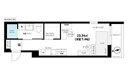 イール上池袋 3階ワンルームの間取り
