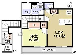 和田の丘terrace 1LDKの間取図画像