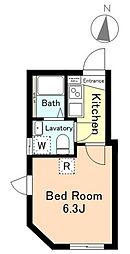 Chum Koiwa 1Kの間取図画像