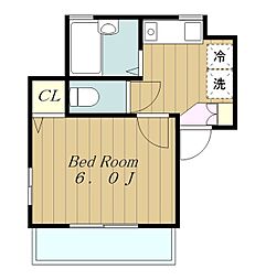 マーガレットハイツ 1Kの間取図画像