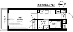 アルテールA 1Kの間取図画像