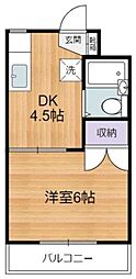 タクジムTAKANO 1DKの間取図画像