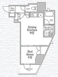 レジディア文京本郷IV 7階1DKの間取り
