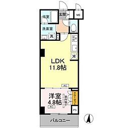 江東区枝川3丁目マンション 1LDKの間取図画像