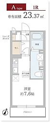 フロントハウスA ワンルームの間取図画像