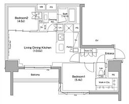 間取図画像 2LDK