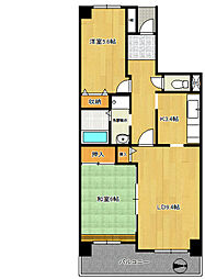 コーポレート相模原三丁目 9階3LDKの間取り
