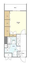 コンポジット中目黒 1階1Kの間取り