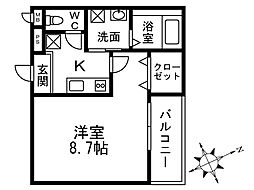 ラメゾン向陵中町II番館 3階/-