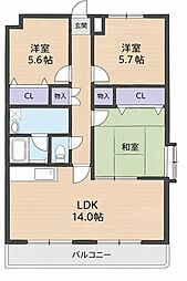 スプランディード 3LDKの間取図画像