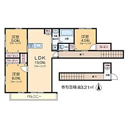 （仮称）平井1丁目メゾン 2階3LDKの間取り