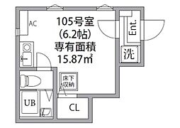 ウィンズ・パレ東小金井 ワンルームの間取図画像