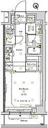アークマーク東大井 1Kの間取図画像