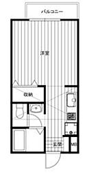 ソナチネの森 2階1Kの間取り