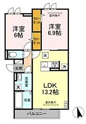 ロイヤルヒルズ（恩名2）0 2階