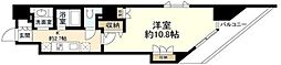 スタイリオ旗の台II 9階1Kの間取り