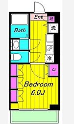 リライア登戸イーストサイド 1Kの間取図画像