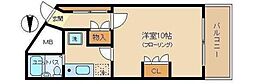 ハイツ横川 1Kの間取図画像