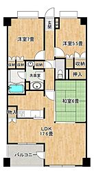 グランレーヴ大森蘇峰公園 3LDKの間取図画像