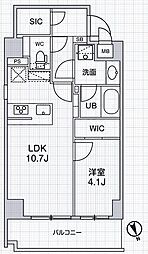 シーズンフラッツ本所吾妻橋 7階1LDKの間取り