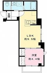 スカラーレ牛込 1LDKの間取図画像