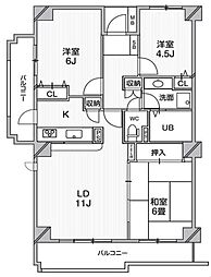 T'sガーデン西船橋 3LDKの間取図画像