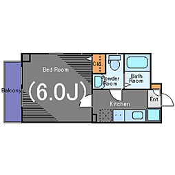 RFLAT 1Kの間取図画像