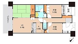 東京メトロ東西線 妙典駅 徒歩6分の賃貸マンション 5階3LDKの間取り
