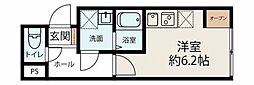 ハイツ・コロール 1Kの間取図画像