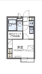 レオネクスト表参道 1Kの間取図画像